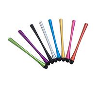 Sewroro Stylet Tactile à Taille Fine 8 Pièces pour Smartphones Et Tablettes, Corps en Silicone Antidérapant, Stylo Capacitif Multicolore, Usage pour Écrans Tactiles, Ergonomique Et Précis
