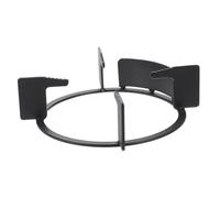 Sewroro Support De Poêle Semi-coupe-vent Rond En Acier Inoxydable 12 Résistant Antidérapant Pour Cuisinière à Gaz Anneau De Brûleur Accessoire Cuisine Pratique Pour Usage Domestique