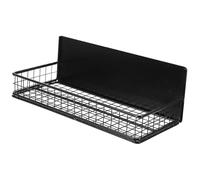 Sewroro Support de Rangement Magnétique pour Réfrigérateur Étagère à Épices Noire Petite Taille en Acier Robuste Organisateur la Cuisine pour Condiments et Accessoires Balconnet