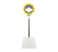 Sewroro Support pour sèche-cheveux pied blanc en PP, installation sans perçage et design mains dégagées, pour sèche-cheveux bouclés et divers outils