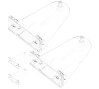 Sewroro Supports de Fixation Transparents pour Stores 2 Pouces Clips de Maintien Inférieurs en Pom Lot de 4 Pièces Accessoires Solide pour Stores Enrouleurs pour Quincaillerie