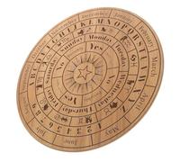 Sewroro Table de Divination en Bois Sculpté pour Lecture Intuitive, Décoration Mystérieuse pour Maison et Salle à Manger, Toucher Confortable et Ambiance Ésotérique