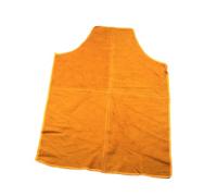 Sewroro Tablier de Soudage Cuir Fleur Résistant à Huile Protection Épaisse Anti-brûlure Résistant Aux Acides et Alcalis pour Jardinage et Travail Manuel S Orange