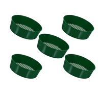 Sewroro Tamis de Jardinage en Plastique Résistant Lot de 5 Pièces Maille Fine pour Tamiser Pierres et Terre Outil de Compostage Pratique pour Jardin et Plantation
