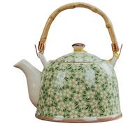 Sewroro Théière en Céramique 12 L avec Filtre Intégré Théière Japonaise Traditionnelle Vert Prune pour Infusion de Thé à la Maison Bureau et Pique- Pratique et Compatible Usage Quotidien