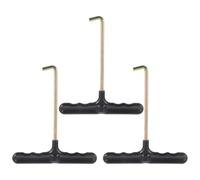 Sewroro Tire-lacets de Chaussures 3pcs en Plastique et Fer Crochet Plat pour Serrage de Lacets de Patins à Roulettes et Sport