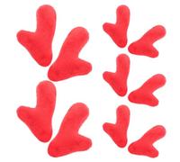 Sewroro Tissu Corne de Dragon Chinoise Rembourrée 10 Pièces Peluche | Accessoire DIY pour Coiffes et Costumes, Douce à Coudre ou Coller, Style Charmant