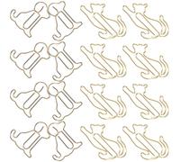 Sewroro Trombones en Métal de Chat et Chien, Décoratifs et Faciles à Clipser, pour L'école Scrapbooks, Lot de 20 Set de Set de Pièces Adorables