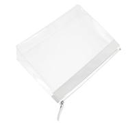 Sewroro Trousse de Toilette Transparente 20X6X15 CM Paquet de Maquillage Étanche en Plastique 70 Microns Fermeture Éclair Pochette de Rangement Légère et Pratique pour Voyage et Usage