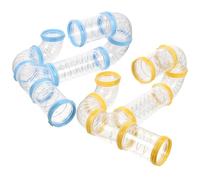 Sewroro Tubes Transparents pour Petits Animaux 2 Sets en PP Résistants Non Écrasables pour Cage Hamster et Écureuils Accessoires DIY pour Intérieur et Extérieur
