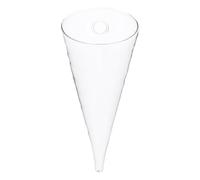 Sewroro Vase Conique en Verre Transparent à Suspendre, Forme Circulaire, en Verre Borosilicaté, Fait Main, pour Décoration de Maison et Bureau