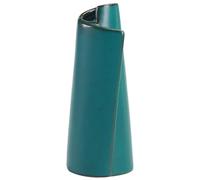 Sewroro Vase en Céramique Peacock Green 15 CM Petit Vase Décoratif Vert pour Composition de Fleur Support de Fleurs Créatif pour Maison et Bureau Original