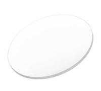 Sewroro Verre Lentille Biconvexe Focale 300mm, 10cm pour Laboratoire | Bords Biseautés, Double Convexité, Usage en Expériences de Labo, Couleur Blanche, Nettoyage Facile