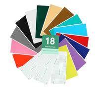 Sewroro Vinyl Sticker Paper Set PVC Auto-adhésif Résistant à Eau pour Bricolage Lettrage Décoratif Intérieur Extérieur