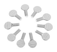 Sewroro Vis à Brochette en Acier Inoxydable 10 Pièces, Fixation Moletée Sécurisée pour Mini-four et Friteuse à Air Chaud, Accessoires Solide pour Barbecue et Cuisson en Plein Air