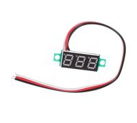Sewroro Voltmètre LED Numérique Dc Module Afficheur Panneau Bleu Mesure et Tension Câble
