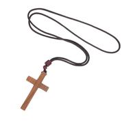 Sewroro Wooden Hanging Pendant Spiritual Religious Jewelry For Men Women Style Vehicle Decoration