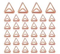 SEWSAW 30 Pièces Porte-Cartes Triangle Place Mini Porte-Cartes de Table Support de Numéro de Table Porte-Photos Clips de Support pour Mariage Restaurants Décoration Porte-Cartes (Or Rose)