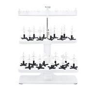 SewTech Support de 20 bobines de fil pour machine à broder, coudre, surjeteuse, support conique réglable en hauteur pour une alimentation plus lisse, grand support de bobine pour Brother, Singer,