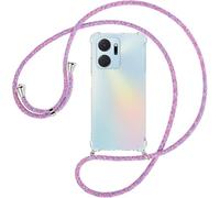 Sewutoyu Coque Collier pour Honor X7a, Housse pour Smartphone à Porter au Cou - Étui à bandoulière Cordon - Lanyard Case Protection Complète, Étui en Silicone Transparent, Licorne