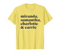 Sex and The City Miranda, Samantha, Charlotte & Carrie T-Shirt, Homme, Citron, XL