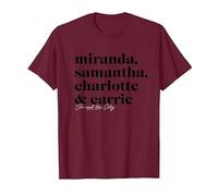 Sex and The City Miranda, Samantha, Charlotte & Carrie T-Shirt, Homme, Marron, S