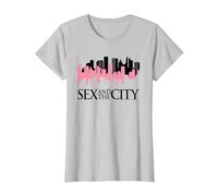 Sex and The City NY Skyline T-Shirt, Femme, Argent, M
