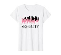 Sex and The City NY Skyline T-Shirt, Femme, Blanc, XXL