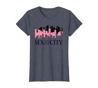 Sex and The City NY Skyline T-Shirt, Femme, Bleu Chiné, 3XL