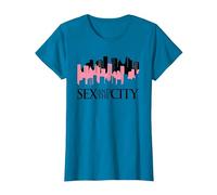 Sex and The City NY Skyline T-Shirt, Femme, Saphir, L