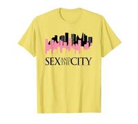 Sex and The City NY Skyline T-Shirt, Homme, Citron, M