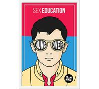 Sex Education - Poster - Hungover + cadre interchangeable, Shinsuke® Maxi MDF blanc, vitre acrylique