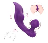 Sex HD Chomper - vibromasseur clito et anal étanche - silicone violet