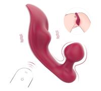 Sex HD Chomper - vibromasseur clitoridien et anal - silicone rouge