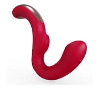 SEX HD Genie - Vibromasseur point G et clitoris - silicone rouge