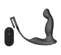 Sex HD Virgil - Vibro prostate avec anneau pénis et bourses (noir)