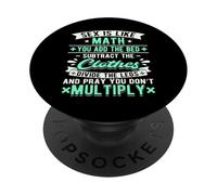 Sex is Like Math Dirty Dad Blague Drôle Mathématicien Coquine PopSockets PopGrip Adhésif