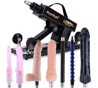 Sex machine à baiser avec godes, fuck machine pour femmes et hommes, love machine à gode avec accessoires de machine sexuelle 3XLR, machine d'amour à vitesse réglable, sex toys