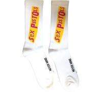 Sex Pistols - Chaussettes "Never Mind The Bollocks" pour homme/femme unisexe RO12261 (40,5 EU - 45,5 EU) (Blanc)
