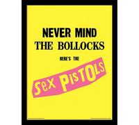 Sex Pistols - imprimé "Never Mind The Bollocks" PM8828 (40 cm x 30 cm) (jaune/noir/rose)