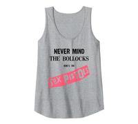Sex Pistols Official Never Mind The Bollocks Rose Débardeur, Femme, Gris Chiné, XXL
