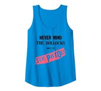 Sex Pistols Official Never Mind The Bollocks Rose Débardeur, Femme, Saphir, L