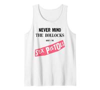 Sex Pistols Official Never Mind The Bollocks Rose Débardeur, Homme, Blanc, S