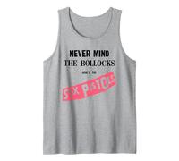 Sex Pistols Official Never Mind The Bollocks Rose Débardeur, Homme, Gris Chiné, L