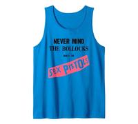 Sex Pistols Official Never Mind The Bollocks Rose Débardeur, Homme, Saphir, M