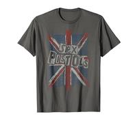 Sex Pistols Official Union Jack Words T-Shirt, Homme, Asphalte, L