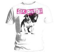 Sex Pistols - T-Shirt Homme Blanc Sex Pistols "Bull Dog" (Taille XL)