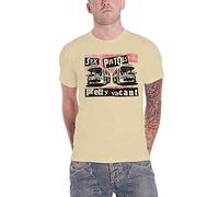 Sex Pistols The T Shirt Pretty Vacant Band Logo Nouveau Officiel Unisex Sand Size XL
