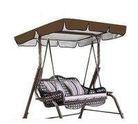 SEXIPLEXIX Tissu Oxford 600d Enduit d'argent De Haute Qualité Toile De Balancelle De Jardin Durable Et Résistant Aux Déchirures Liquidation Extérieure des Balançoires De Porche,brown-195 * 125 * 15cm