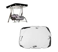 SEXIPLEXIX Tissu Oxford 600d Enduit d'argent De Haute Qualité Toile De Balancelle De Jardin Durable Et Résistant Aux Déchirures Liquidation Extérieure des Balançoires De Porche,Black-190 * 132 * 15cm